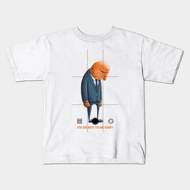 Its OK Not To Be Okay Kids T-Shirt by Alihassan-Art